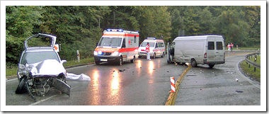Unfall Polizeifoto